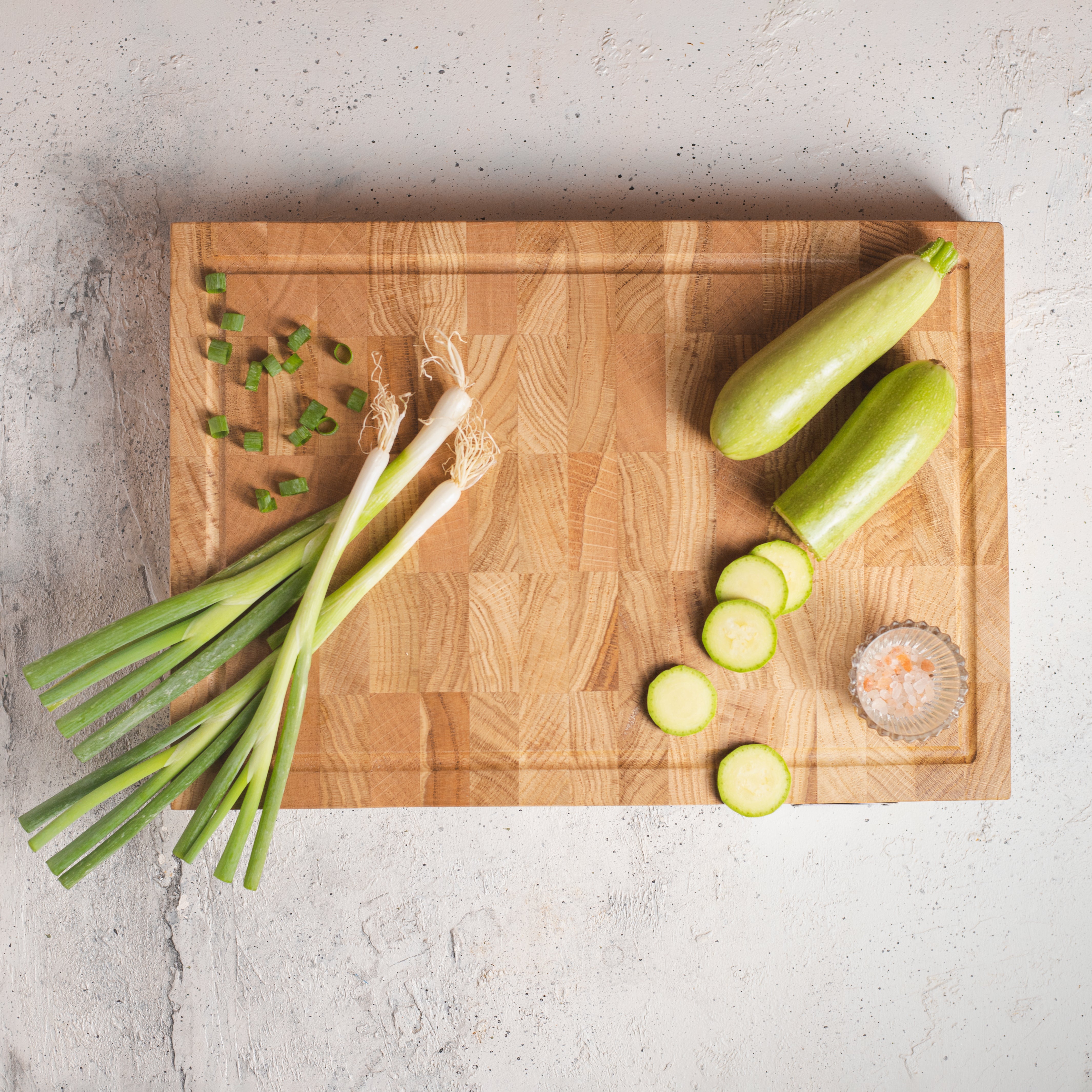 Oak Wood End-Grain Cutting Board