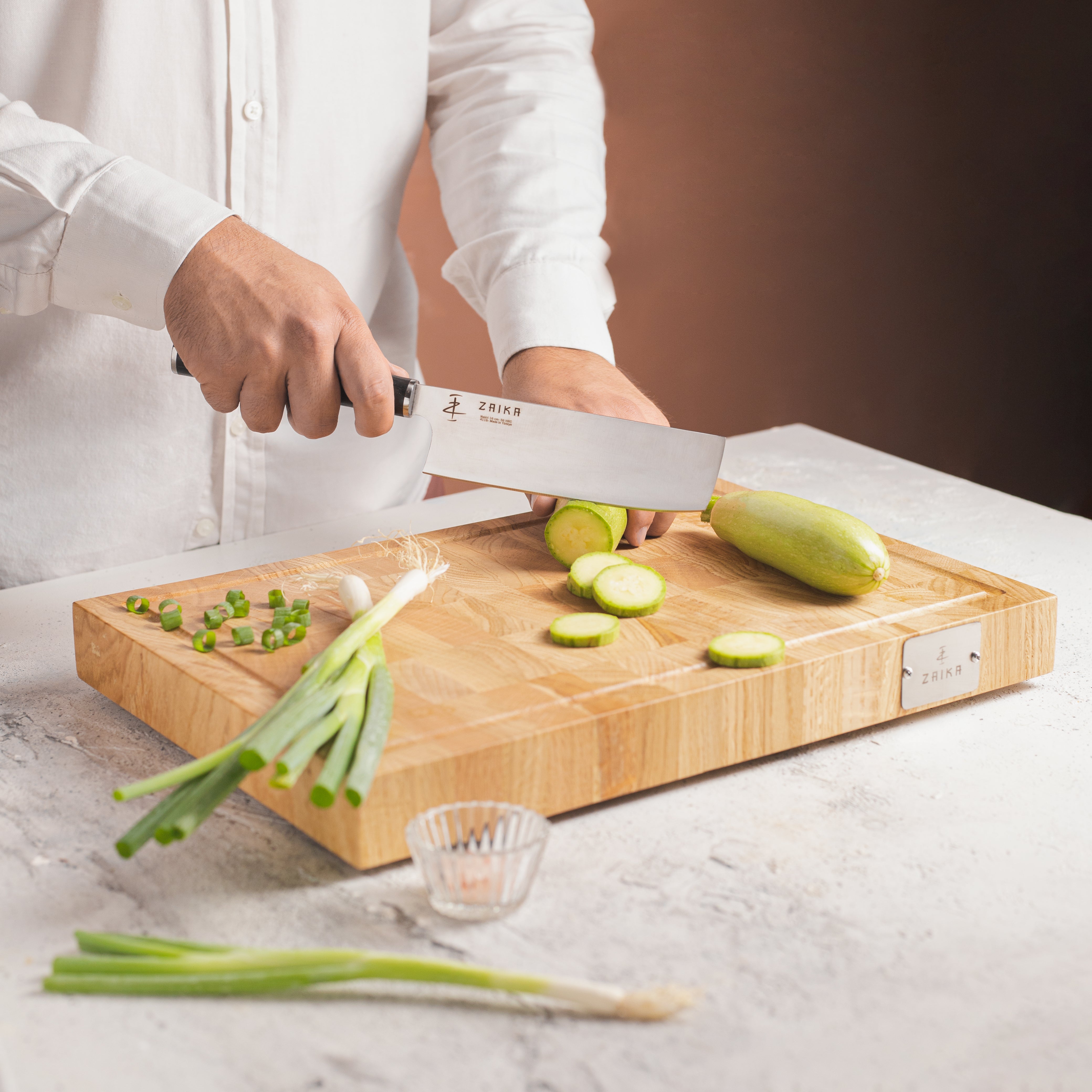 Oak Wood End-Grain Cutting Board