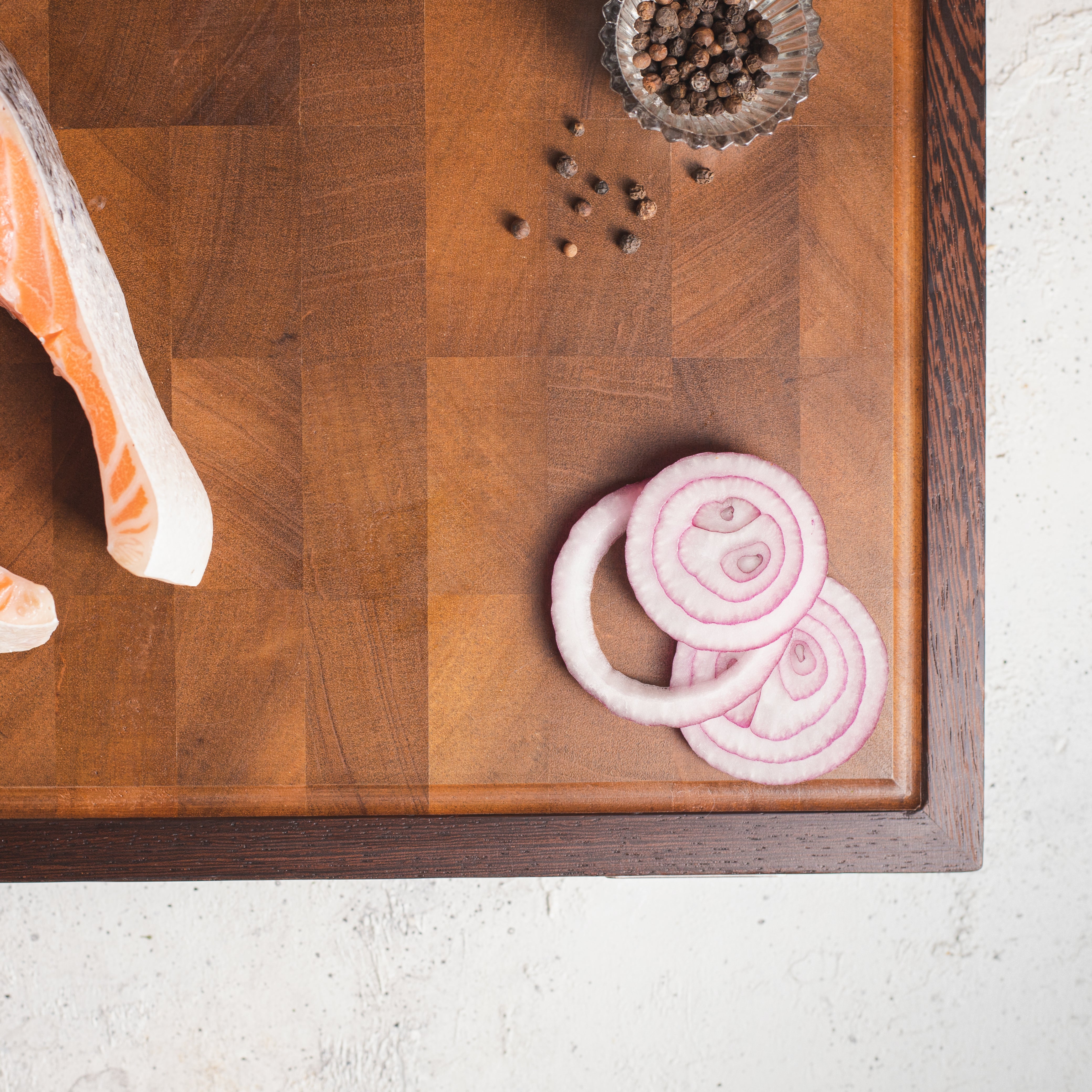 Wenge-Walnut Wood End-Grain Cutting Board