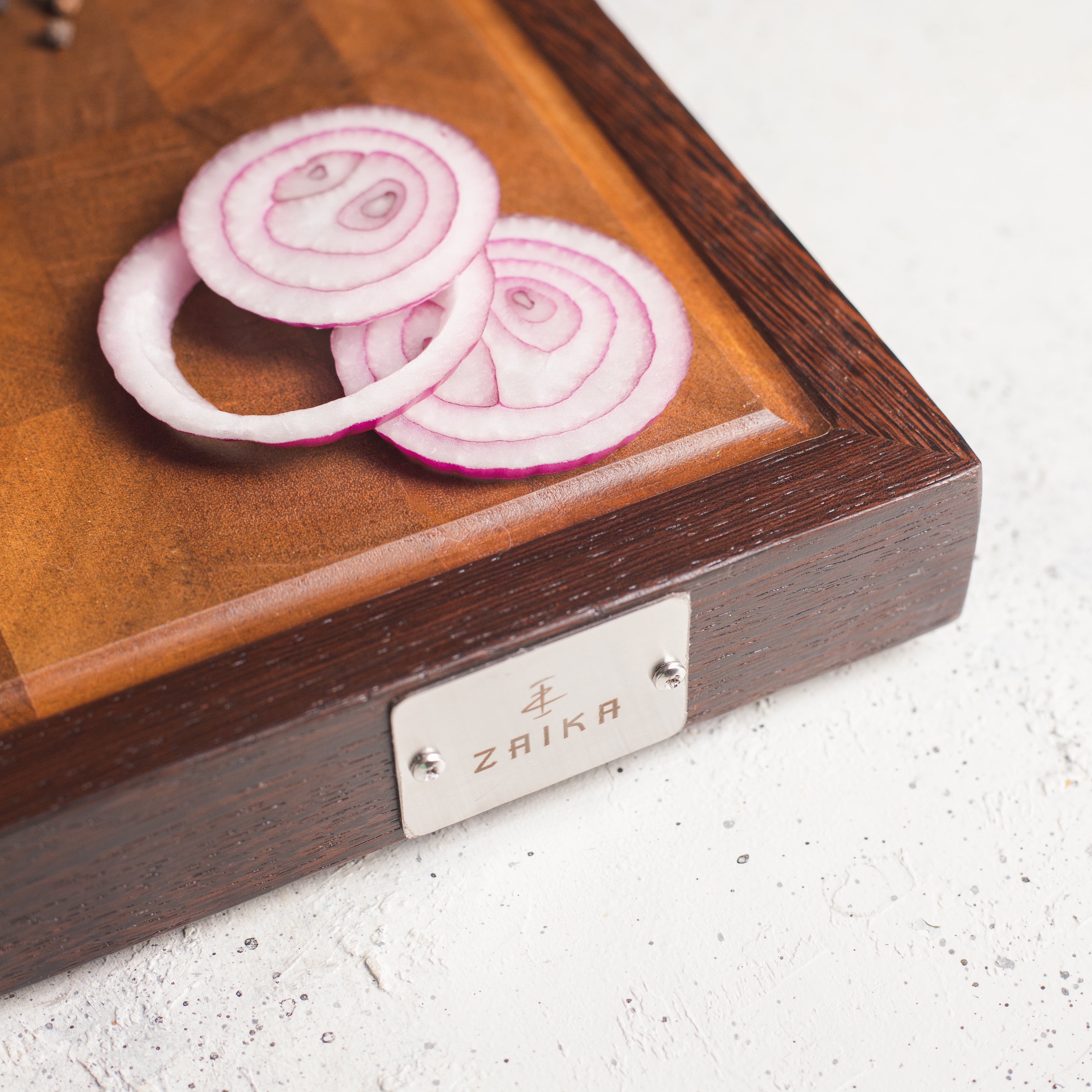 Wenge-Walnut Wood End-Grain Cutting Board